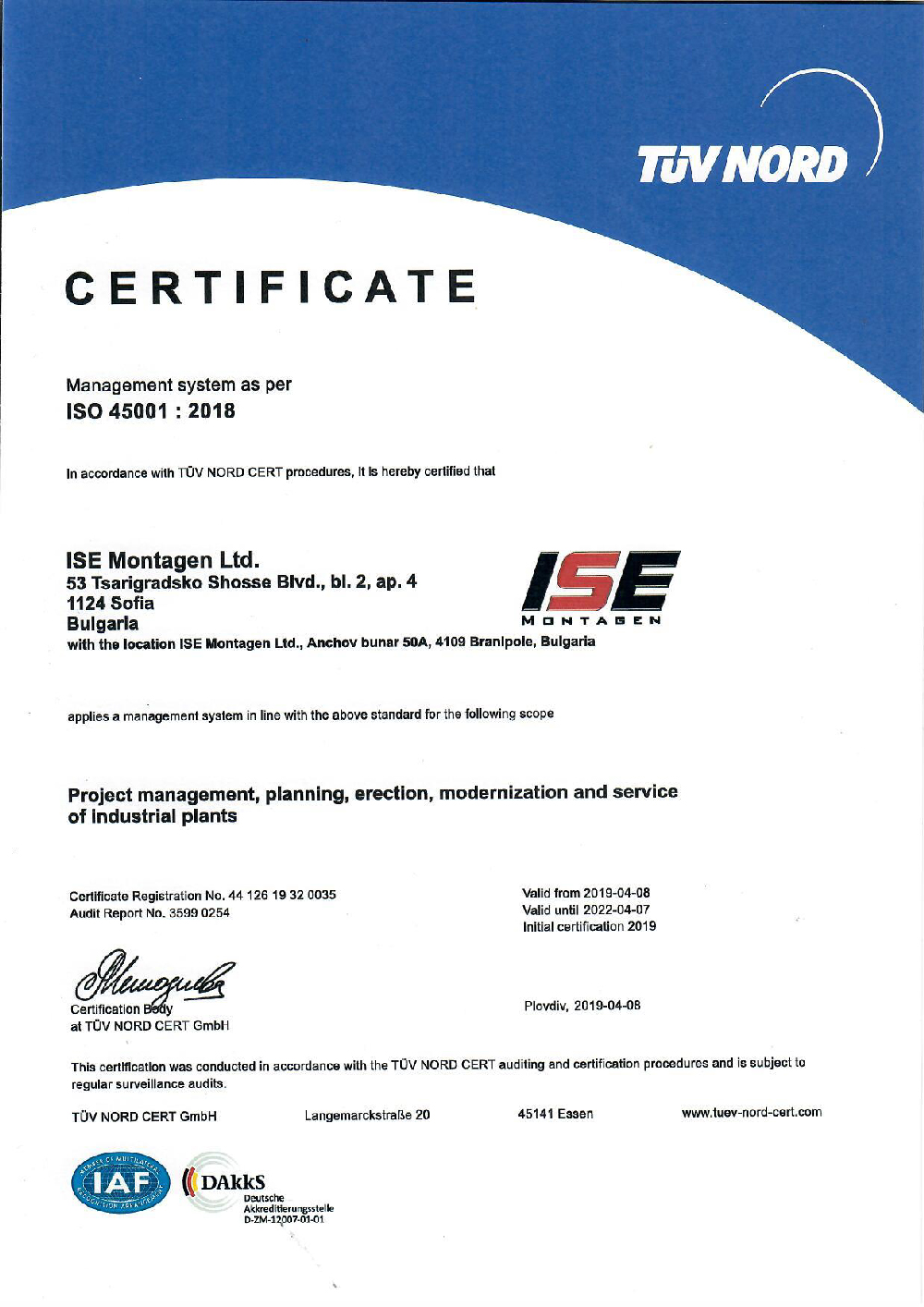 ISO 45001:2018